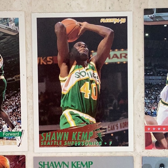 Shawn Kemp 1990 Basketball Cards Rookie NBA Hoops 279 Seattle Supersonics - Picture 5 of 16